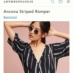 Anthropologie Beachgold romper size small